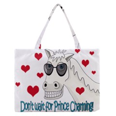 Don t Wait For Prince Sharming Medium Zipper Tote Bag by Valentinaart