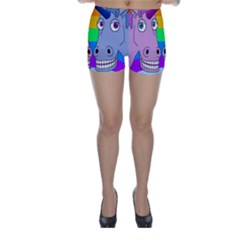 Unicorn Love Skinny Shorts by Valentinaart