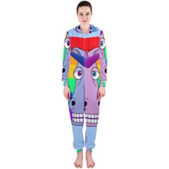 Unicorn Love Hooded Jumpsuit (ladies)  by Valentinaart