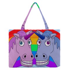 Unicorn Love Medium Zipper Tote Bag