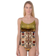 Festive Cartoons In Star Fall Camisole Leotard 