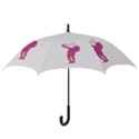 Selfie Girl Graphic Hook Handle Umbrellas (Large) View3