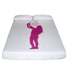 Selfie Girl Graphic Fitted Sheet (california King Size)