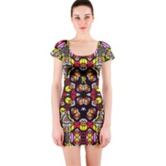 Queen DRAG Short Sleeve Bodycon Dress