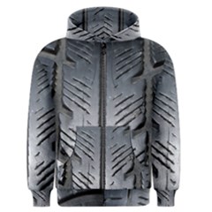 Mature Black Auto Altreifen Rubber Pattern Texture Car Men s Zipper Hoodie by Amaryn4rt