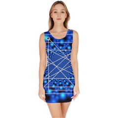 Network Connection Structure Knot Sleeveless Bodycon Dress by Amaryn4rt