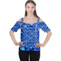 Network Connection Structure Knot Women s Cutout Shoulder Tee View1