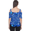 Network Connection Structure Knot Women s Cutout Shoulder Tee View2