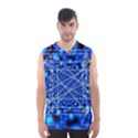 Network Connection Structure Knot Men s Basketball Tank Top View1