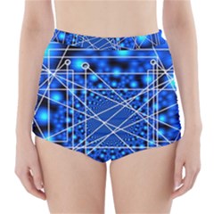 Network Connection Structure Knot High-waisted Bikini Bottoms