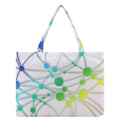 Network Connection Structure Knot Medium Tote Bag by Amaryn4rt