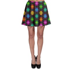 Pattern Background Colorful Design Skater Skirt