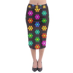 Pattern Background Colorful Design Midi Pencil Skirt by Amaryn4rt