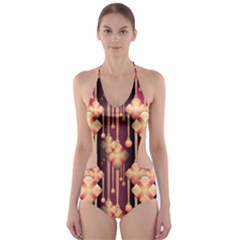 Seamless Pattern Cut-out One Piece Swimsuit by Amaryn4rt