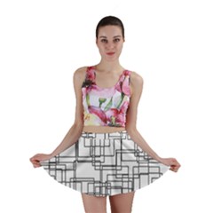 Structure Pattern Network Mini Skirt by Amaryn4rt