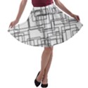 Structure Pattern Network A-line Skater Skirt View1