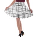 Structure Pattern Network A-line Skater Skirt View2