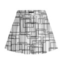 Structure Pattern Network Mini Flare Skirt View1