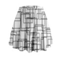 Structure Pattern Network Mini Flare Skirt View2