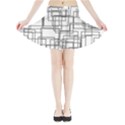 Structure Pattern Network Mini Flare Skirt View3