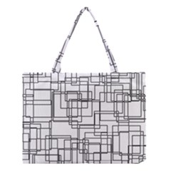 Structure Pattern Network Medium Tote Bag by Amaryn4rt