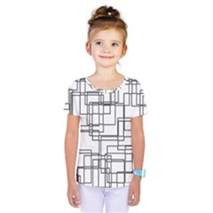 Structure Pattern Network Kids  One Piece Tee