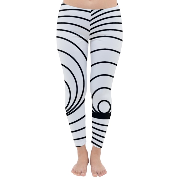 Spiral Eddy Route Symbol Bent Classic Winter Leggings