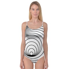 Spiral Eddy Route Symbol Bent Camisole Leotard 