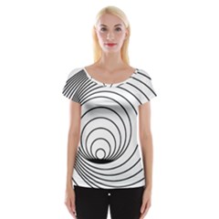 Spiral Eddy Route Symbol Bent Women s Cap Sleeve Top by Amaryn4rt