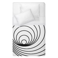 Spiral Eddy Route Symbol Bent Duvet Cover (single Size)