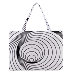 Spiral Eddy Route Symbol Bent Medium Zipper Tote Bag