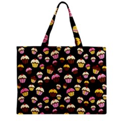 Jammy Cupcakes Pattern Zipper Mini Tote Bag by Valentinaart