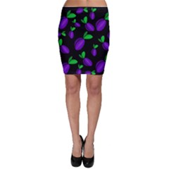 Plums Pattern Bodycon Skirt by Valentinaart