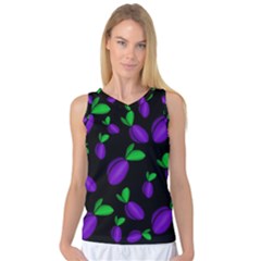 Plums Pattern Women s Basketball Tank Top by Valentinaart