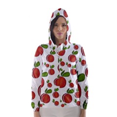 Peaches Pattern Hooded Wind Breaker (women) by Valentinaart