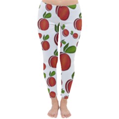 Peaches Pattern Classic Winter Leggings by Valentinaart