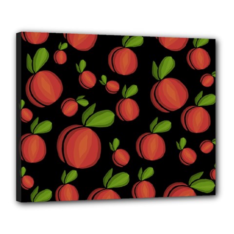 Peaches Canvas 20  X 16  by Valentinaart