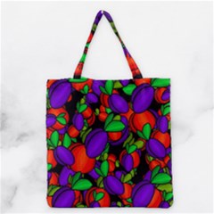 Plums And Peaches Grocery Tote Bag by Valentinaart