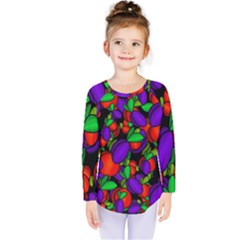 Plums And Peaches Kids  Long Sleeve Tee