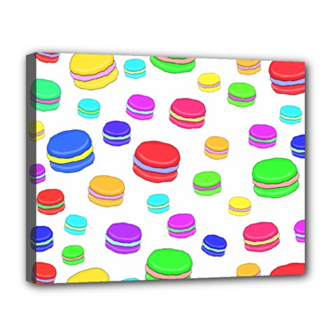 Macaroons Canvas 14  X 11  by Valentinaart