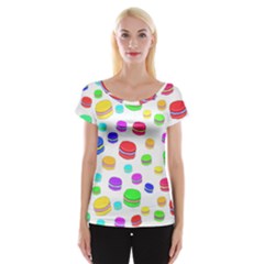 Macaroons Women s Cap Sleeve Top by Valentinaart