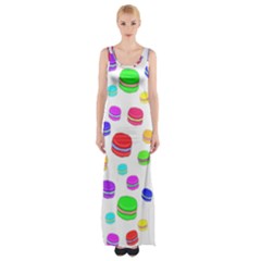 Macaroons Maxi Thigh Split Dress by Valentinaart