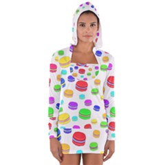 Macaroons Women s Long Sleeve Hooded T-shirt by Valentinaart