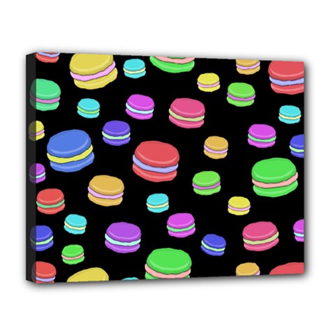 Colorful Macaroons Canvas 14  X 11  by Valentinaart