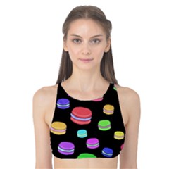 Colorful Macaroons Tank Bikini Top by Valentinaart