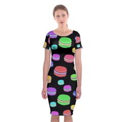 Colorful Macaroons Classic Short Sleeve Midi Dress