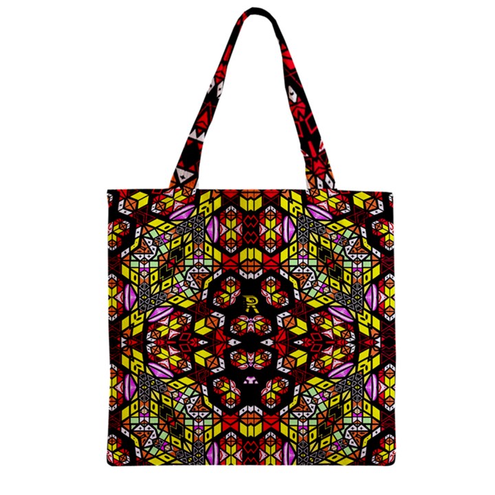 QUEEN HONEY Zipper Grocery Tote Bag