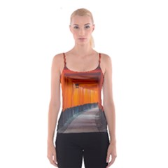 Architecture Art Bright Color Spaghetti Strap Top