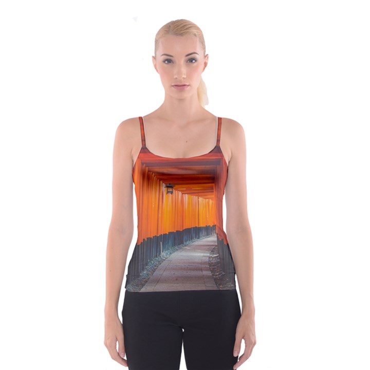 Architecture Art Bright Color Spaghetti Strap Top