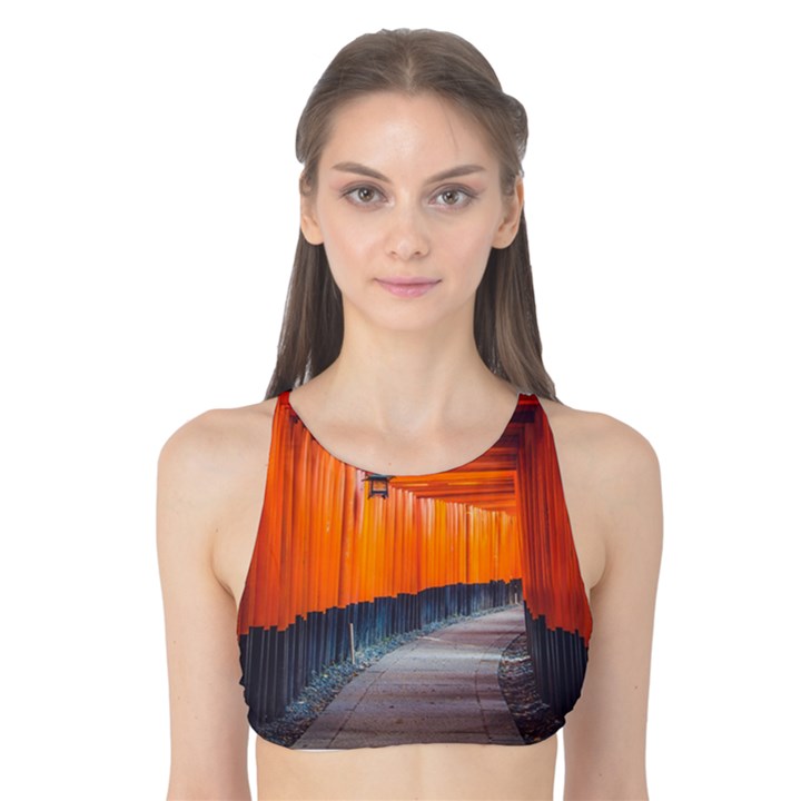 Architecture Art Bright Color Tank Bikini Top